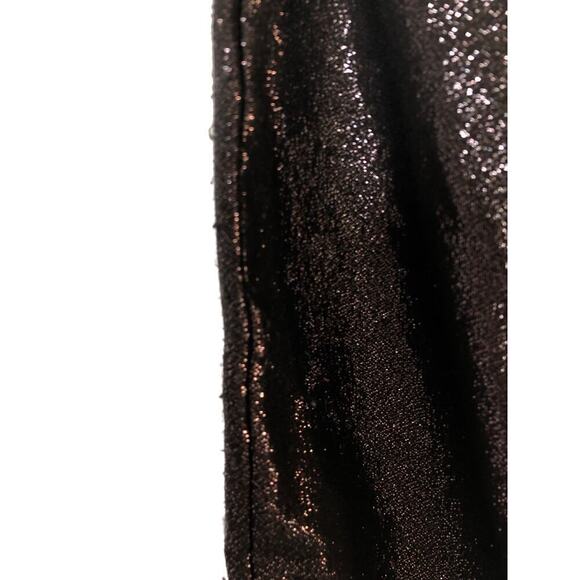 Ramy Brook Saylor Pant Glitter High Rise Skinny Leg Metallic Evening Black 0 - Picture 6 of 12